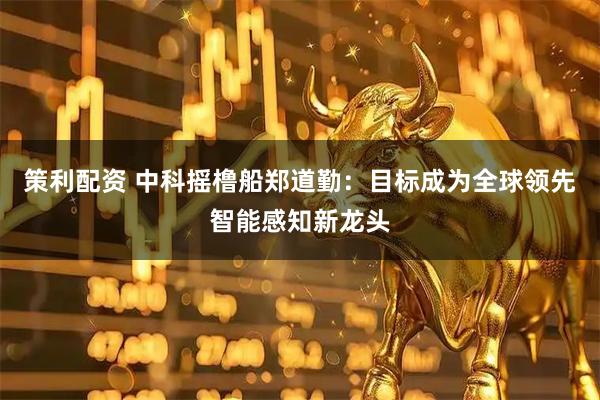 策利配资 中科摇橹船郑道勤:目标成为全球领先智能感知新龙头